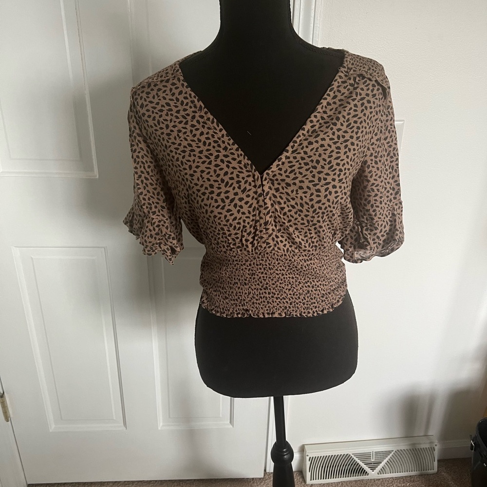 Animal print top